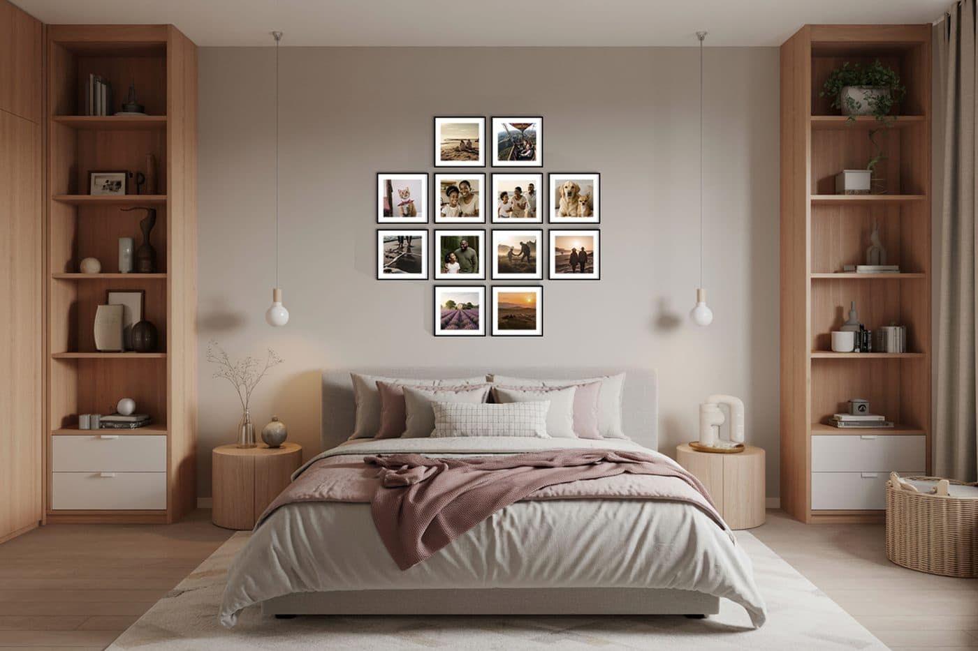 Family photo wall